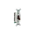 Leviton Wall Switch, 1-Pole, Side, 120/277V, 15A, Brn CS115-2